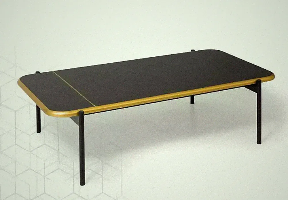 Möbel Tisch Luxus Modern Couchtisch Holz Wohnzimmer Design schwarz