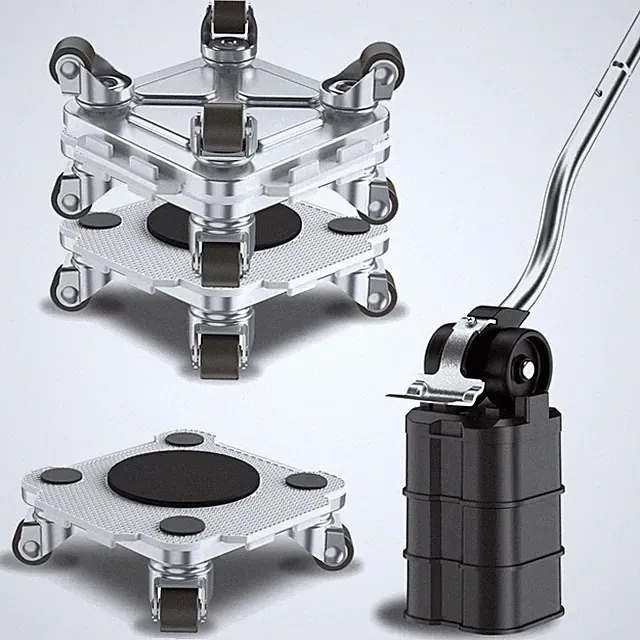 Möbel Transportroller mit Rädern Set - Grau Connect Dolly Pro | 360° drehbare...
