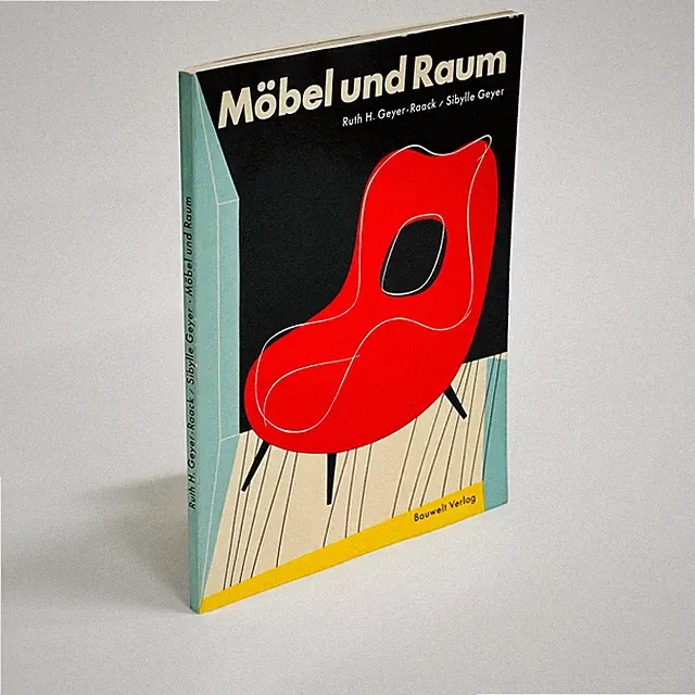 Möbel und Raum Ruth Hildegard Geyer-Raack Design 50er 60er Vintage Bauhaus