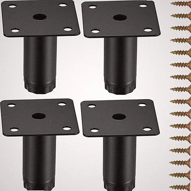 Möbelbeine 4 Stück verstellbar 5 cm Metall Sofabeine Schrank Beine