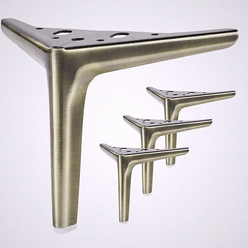 Möbelbeine aus Gebürstete Antikbronze, 15 cm, 4 Stück, DIYErsatz für Sofa, Sc...