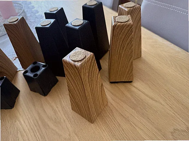 Möbelbeine Set Holz 15cm Ersatz Füße für Couch Tisch TV-Schrank EUROPEAN STYLE