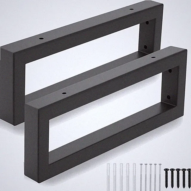 Möbelbeine Tischfüße Metall Schwarz Industriestil 30cm 2 Stk