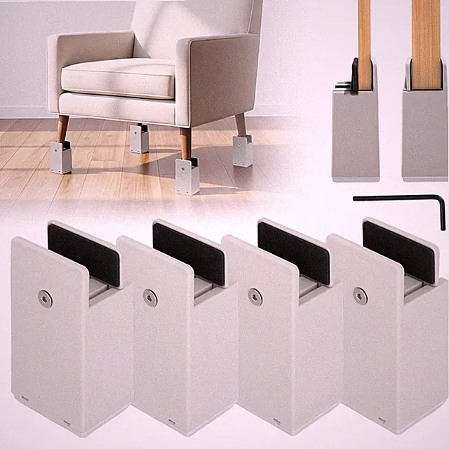 Möbelerhöher Möbelerhöhung Tischerhöhung Stuhlerhöhung Tischerhöher 4er Set NEU