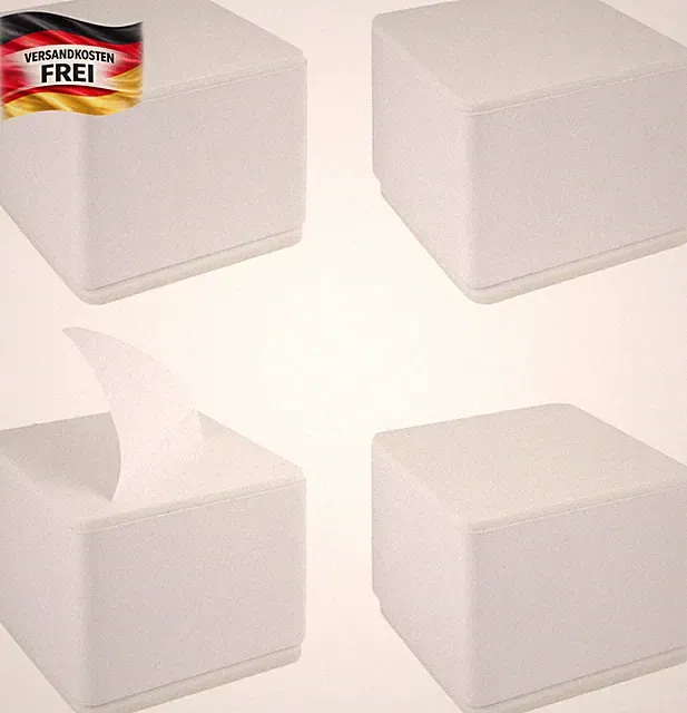 Möbelerhöhung Karbonstahl 4er Set höhenverstellbar für Sofa Bett Tisch