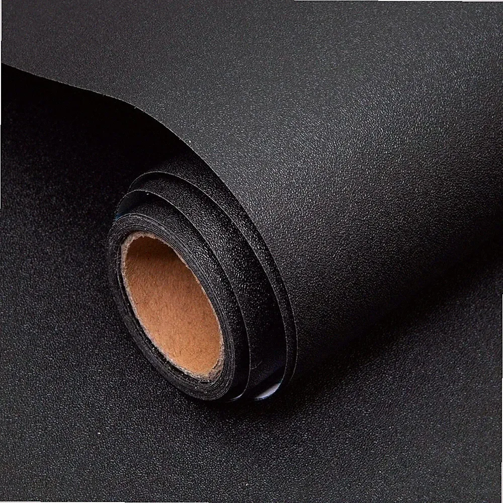 Möbelfolie Schwarz Selbstklebend 60X500cm Küchen Schlafzimmer Wohnzimmer