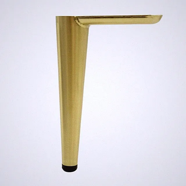 Möbelfüße aus Metall Gold 15cm Metallfüße Schrankfüße Bettfüße Sofafüße
