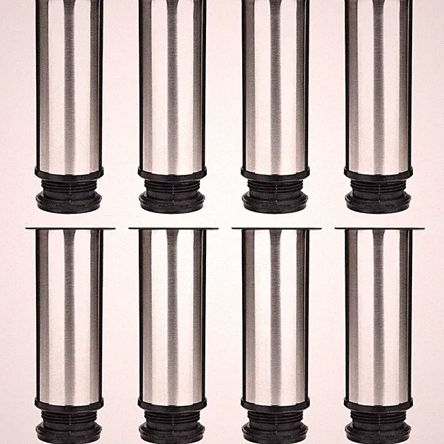 Möbelfüße Edelstahl 150mm verstellbar 8 Stück Schrank Sofa Tisch