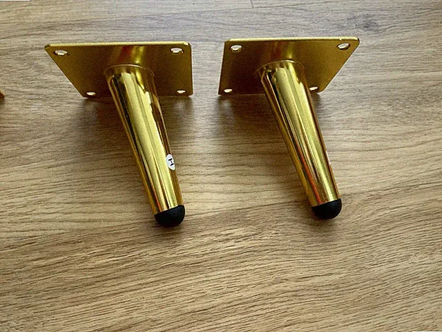 Möbelfüße Gold 10cm | 4 Stück