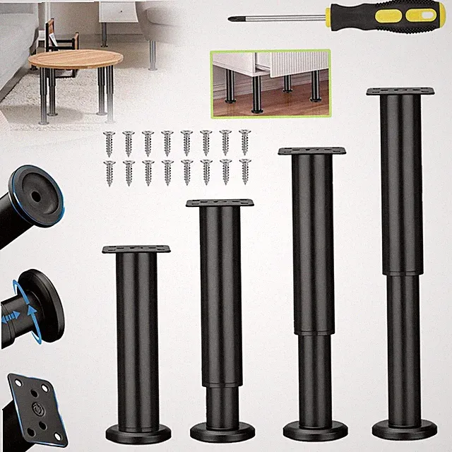 Möbelfüße Höhenverstellbar Stützfuß Möbelfüsse Bettfüße für Sofa Möbelbeine