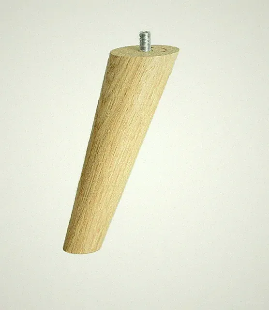 ✅ Möbelfüße Holzfüße Eiche Sofafüße Schrank M8 Gewinde schräg oder gerade