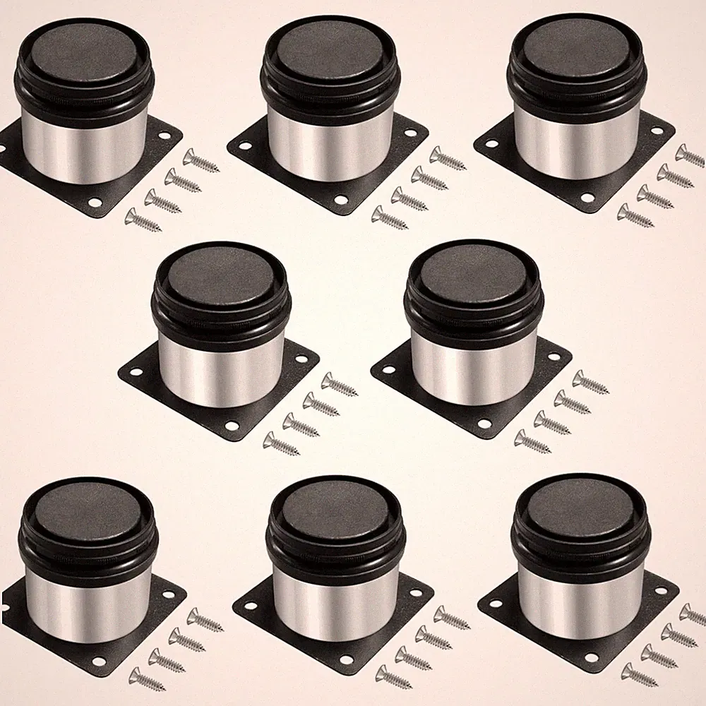 Möbelfüße Metall verstellbar Edelstahl 8 Stück minimalistisch 5cm