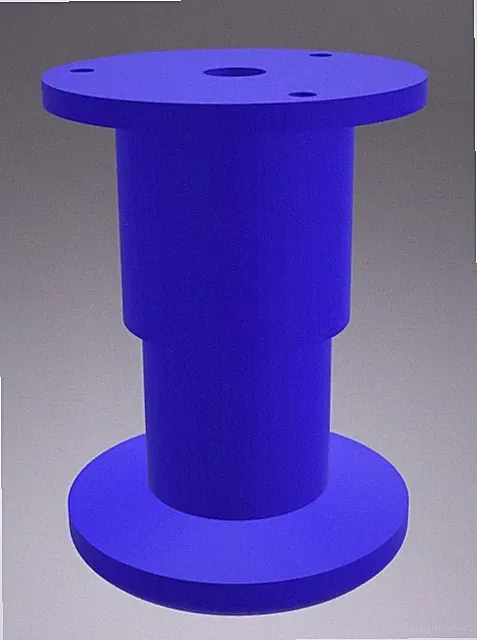 Möbelfüße Sockelfüße höhenverstellbar Kunststoff 3D-Druck/Stahl Ø38/32mm