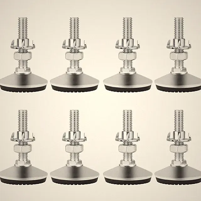 Möbelfüße Stellfüße Höhenverstellbar Nivellierfüße rutschfest 8 Stück M8 x 50mm