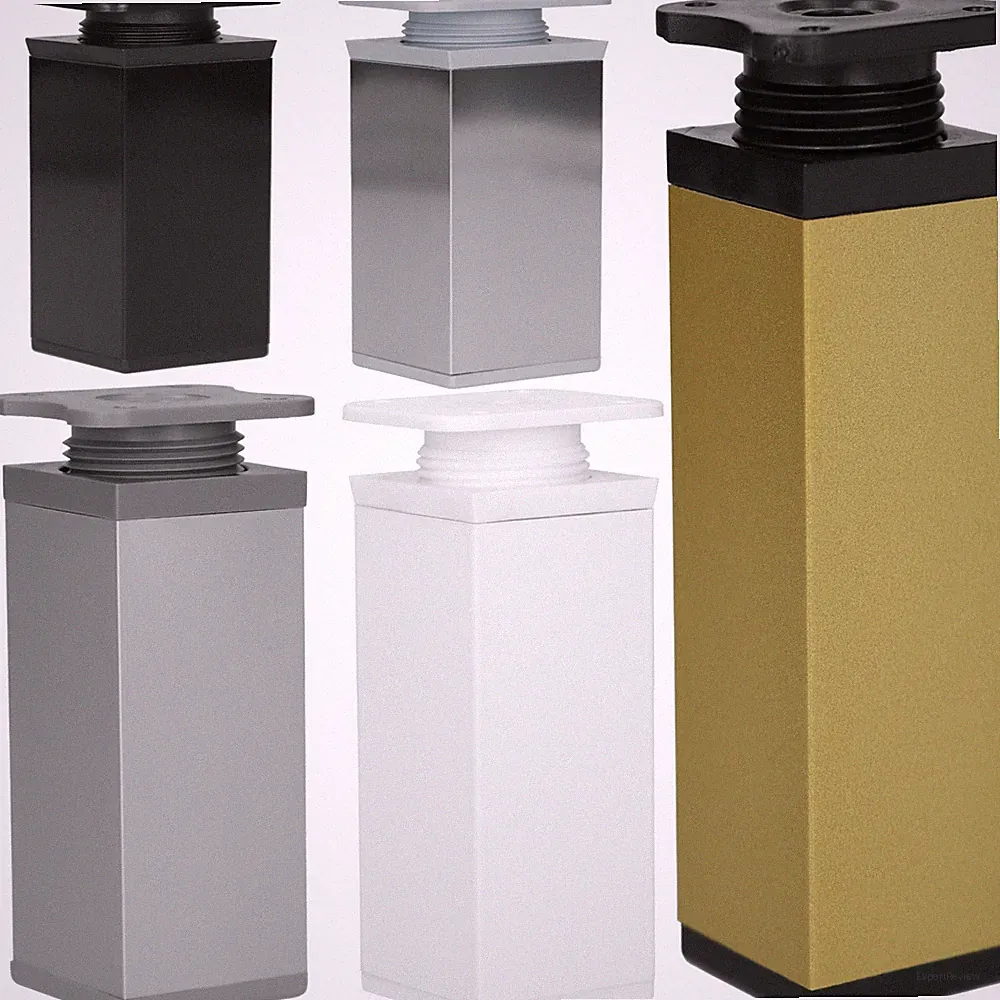 Möbelfüße Stellfuß höhenverstellbar Kommodenfuß Schrankfüße Bettfüße 40x40mm