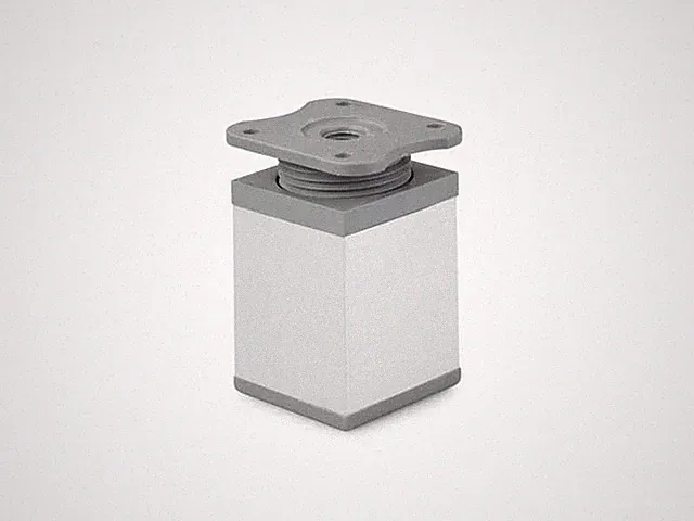 Möbelfüße Stellfuß Verstellbar Kommodenfuß Schranfuße Bettfüße Aluminium 40x40mm