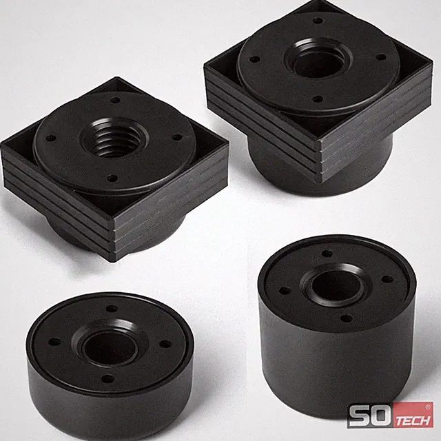 Möbelfüße Stützfuß Vitrinenfuß Kunststofffüße Stellfuß Sofafuß 4er Set SOTECH