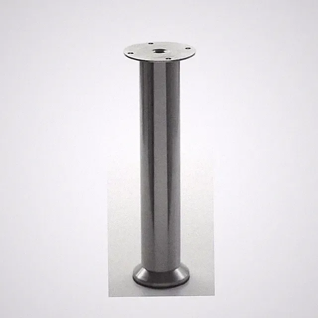Möbelfüße Tischfuß verstellbar 200 mm - 220 mm edelstahl Sockelfuß Stützfüße