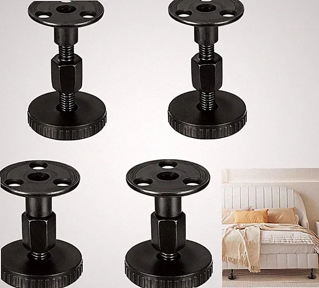 Möbelfüße Verstellbar, 4 Stück Höhenverstellbare Füße 47-64mm,Verstellbare Schra