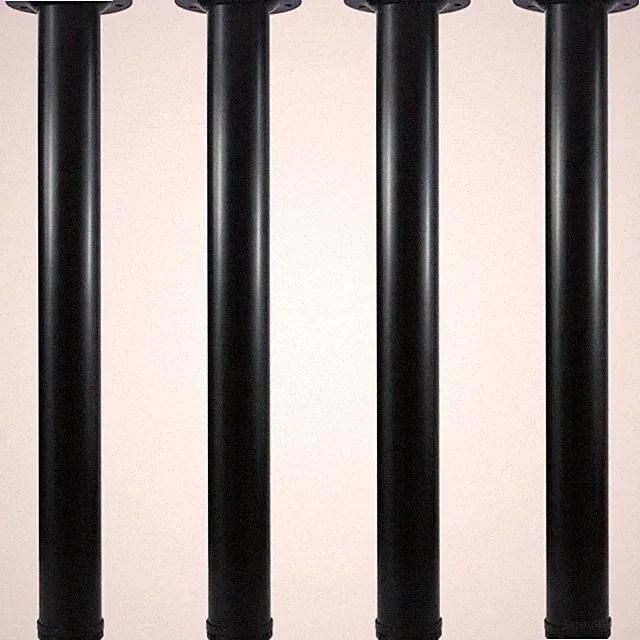 Möbelfüße verstellbar 50cm Schwarz 4er Set Möbelbein Couchtischstuhl