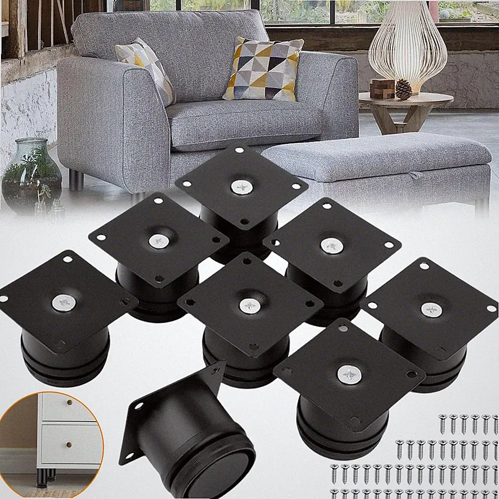 Möbelfüße Verstellbar Möbelbeine Tischfuß Schrankfüße Edelstahl Sofa Stützfüße