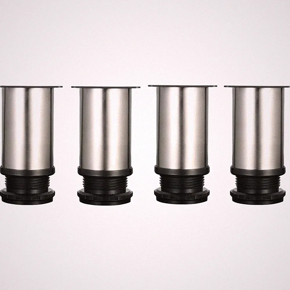 Möbelfüße verstellbar Möbelstütze Tischbeine Edelstahl 80mm 95mm