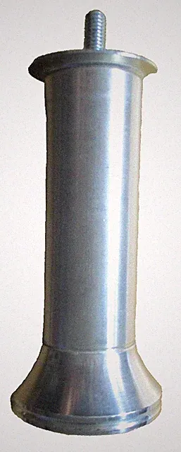 Möbelfuß Fuß 4.7 12 cm Metall Aluminium Sofafuß Sockelfüße Bettfüße Möbelfüße
