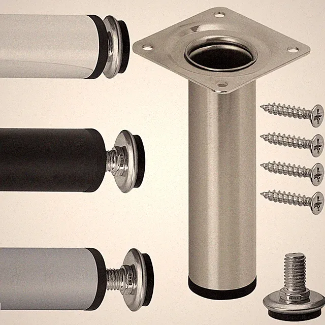 MÖBELFUß Sofafuß Möbelfüße Höhenverstellbar Sockelfüße Metall Stellfuß Stützfuß