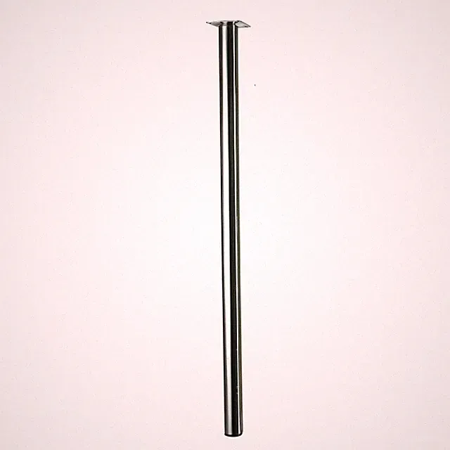 Möbelfuß/Tischbein, Edelstahl finish, Ø 30 x 700 mm, B-Ware leicht verkratzt