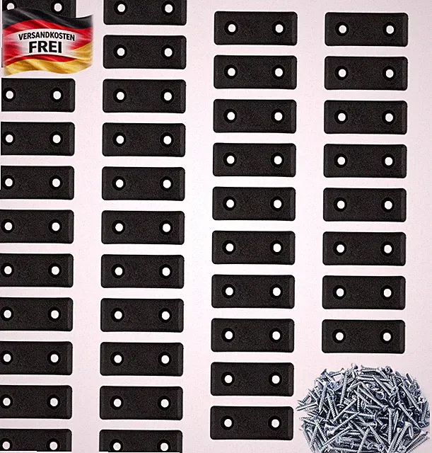 Möbelgleiter Kunststoff 40 Stück Bodenabstandshalter Schwarz für Möbel & Füsse