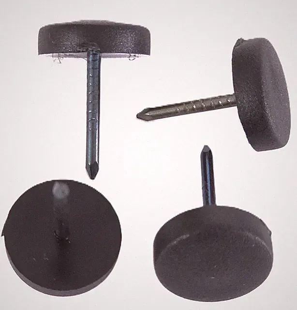 Möbelgleiter Ø16 mm mit Nagel Kunststoff Möbelfüße Bodengleiter Stuhlgleiter