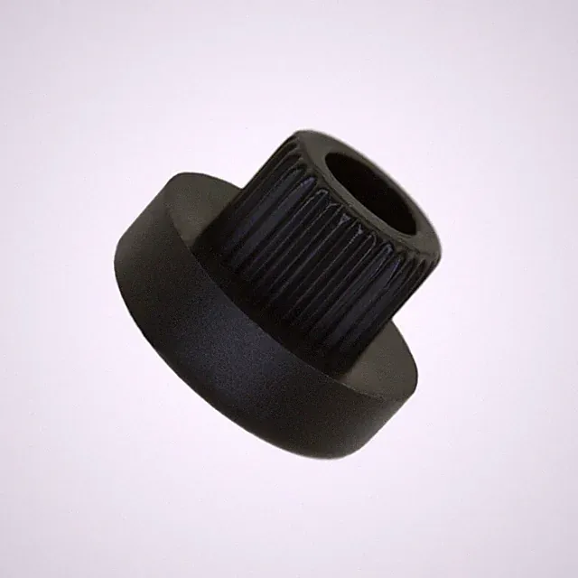 Möbelgleiter PE rund Ø 25mm mit Ø 15mm Zapfen schwarz Holzmöbel Bodenschoner