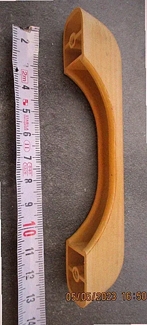 Möbelgriff 100 mm Holz / Kunststoff PVC Bügelgriff Türgriff naturfarben Griff