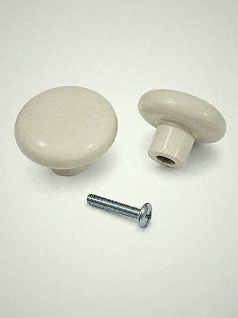 Möbelgriff 40mm Kunstoff Beige / Braun Schrankgriffe Küchengriff MG030A/B