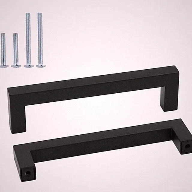 Möbelgriff Edelstahl Schwarz 172mm 160mm 20 Stück Schrankgriffe Schubladengriffe