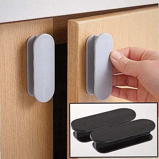 Möbelgriffe 2PCS selbstklebende Schrankgriffe Schubladen Türgriff Werkzeug