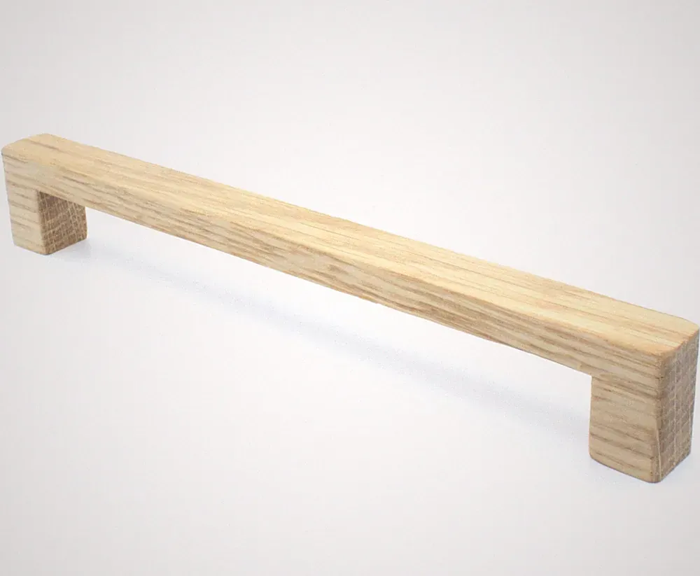 Möbelgriffe BA 128 - 416mm Schrankgriff Eiche massiv Holzgriff Küchengriff Holz