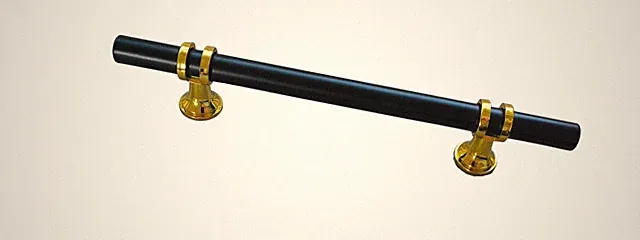 Möbelgriffe Schrankgriffe Küchengriffe Schubladengriff Stangengriff schwarz/gold
