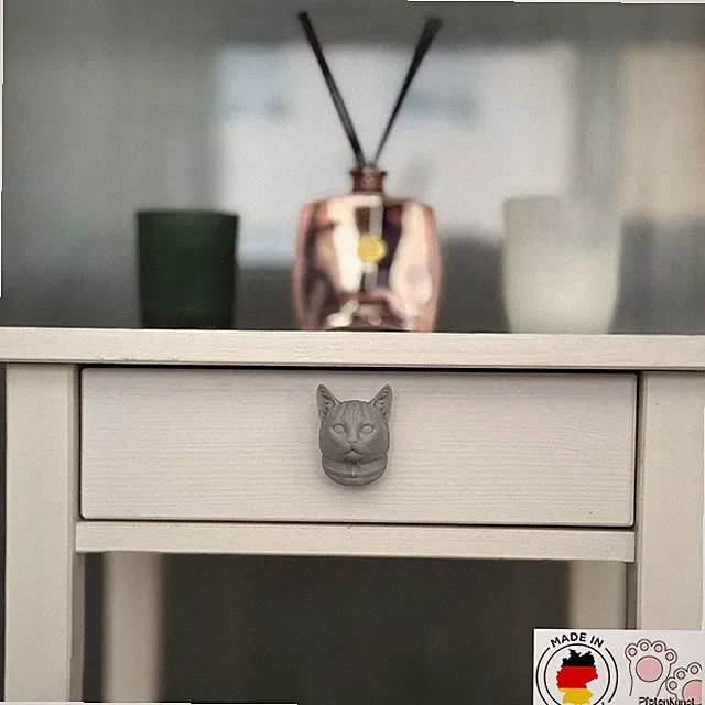 Möbelknauf Tierkopf nach Foto handgefertigt Kleiderschrank Tisch Kommoden