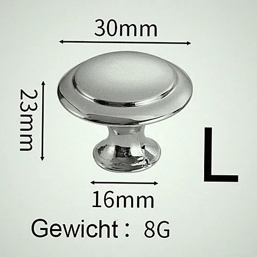 Möbelknöpfe Möbelgriffe Schrankknopf Küchenknöpfe Knopf Edelstahl Griff Rund