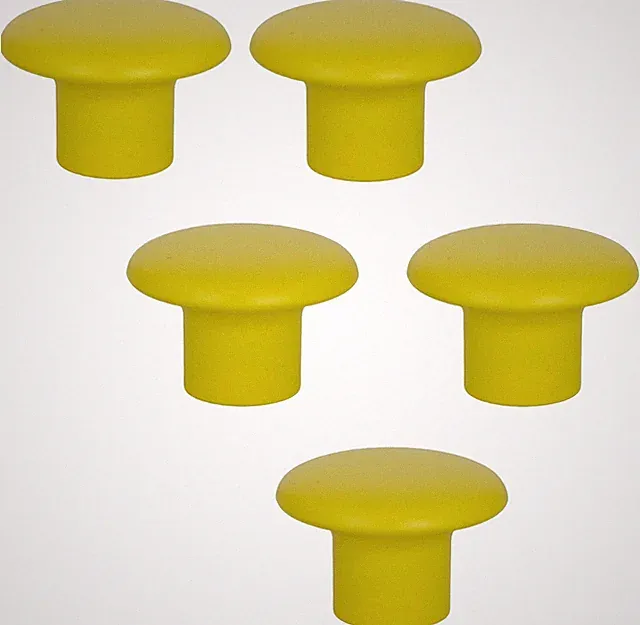 Möbelknopf Set bunt Türknopf Ø 32 mm Möbelknauf rund Kinder Griffe Kunststoff