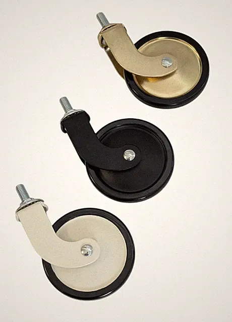Möbelrolle Lenkrolle Transportrolle Ø 73,5 mm Möbel-Rolle lenkbar Gewinde M8x15