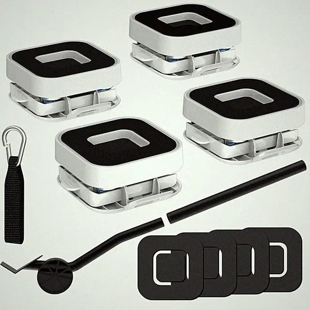 Möbelrollen Gleiter Set 2-in-1 Tragkraft 350kg Hartböden Teppiche