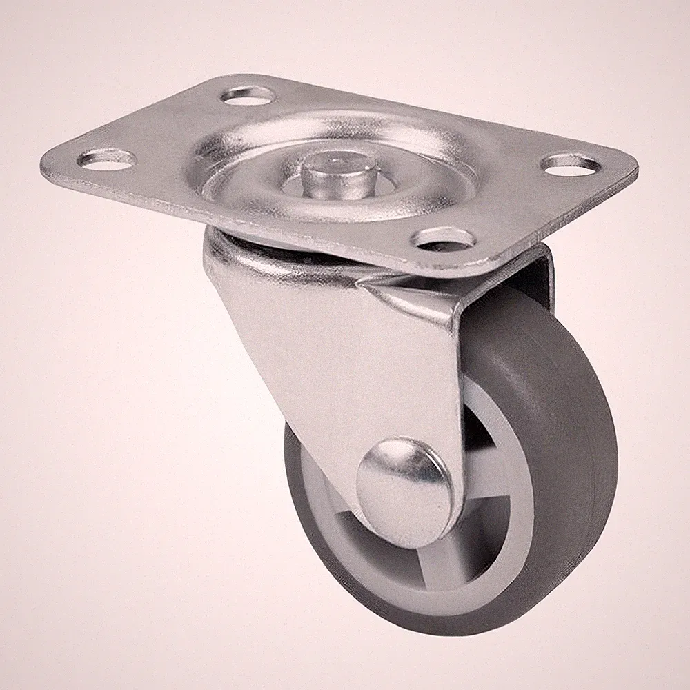 Möbelrollen Lenkrollen Rolle Klein Grau Mini Blumentopf Kleinmöbel 25mm - 50mm