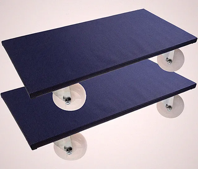 Möbelroller Transportroller Rollbrett 600 x 300 Antirutschüberzug 500kg 2 Stück