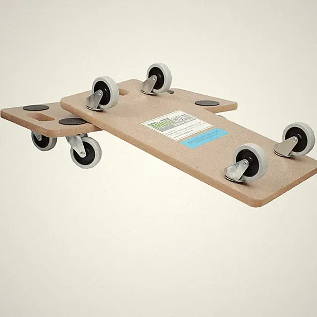 Möbelroller Umzugshelfer Rollbrett 200kg 2er Set helle Rollen für Echtholzböden