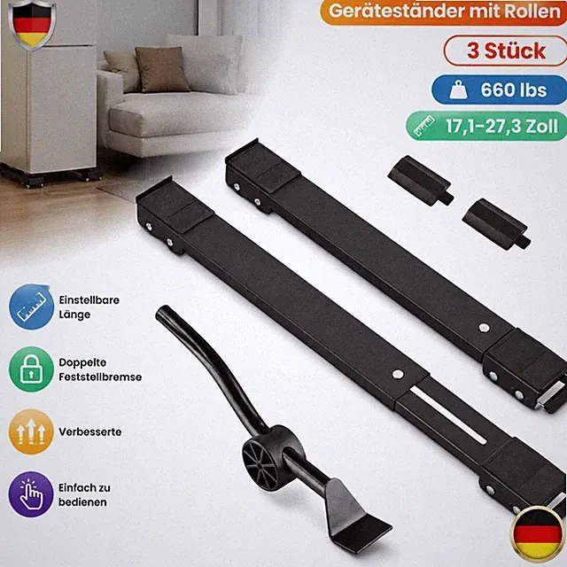 Möbelroller Verstellbar Untergestell Schwerlast Waschmaschine und Kühlschrank