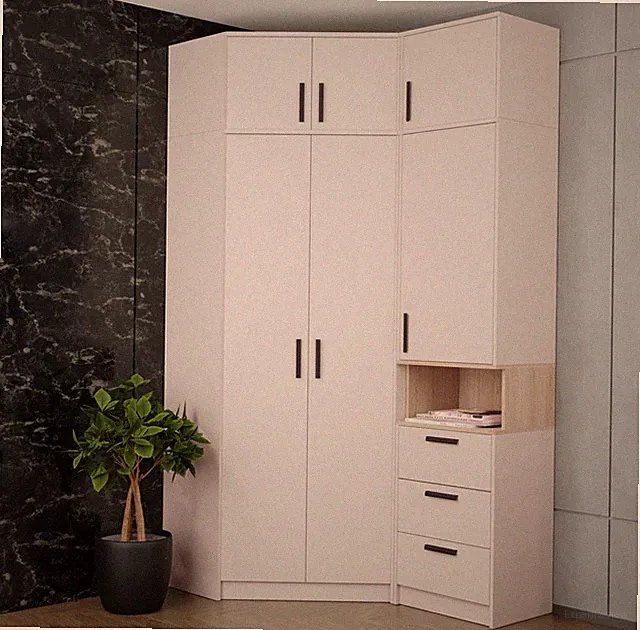 Möbelset GRANT Set 12C Hochschrank Kleiderschrank Regal Schlafzimmer