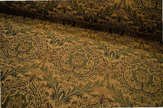 Möbelstoff Bezugsstoff Polsterstoff Meterware Stof Jacquard Ornament Barock Rank