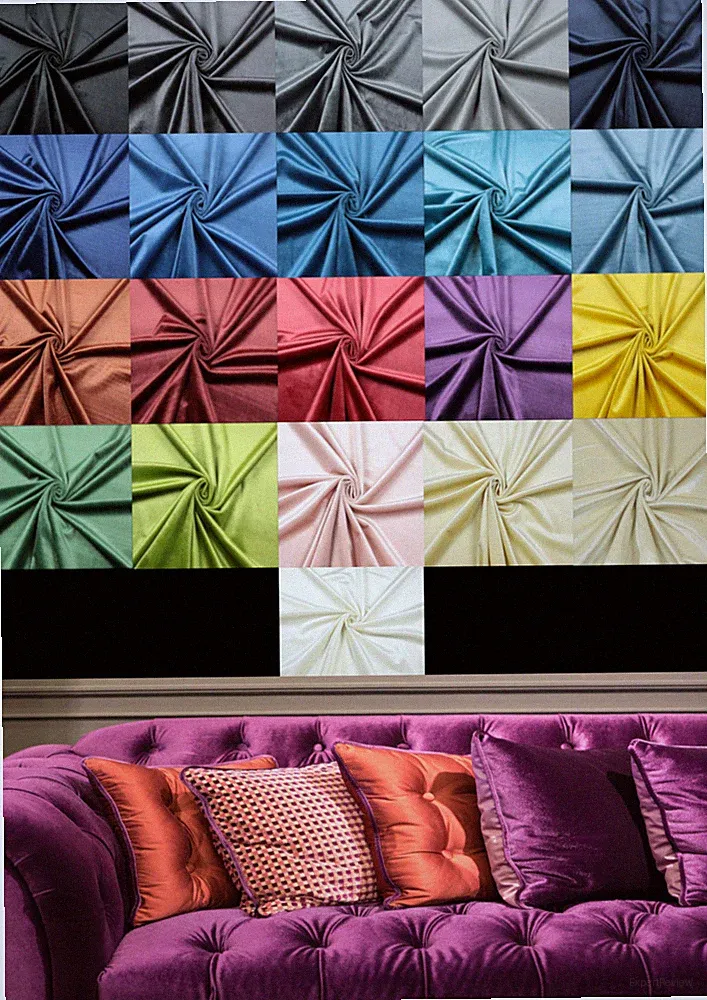 Möbelstoff Weicher Samt Velvet Velours Bezugsstoff Polsterstoff Dekostoff Sofa
